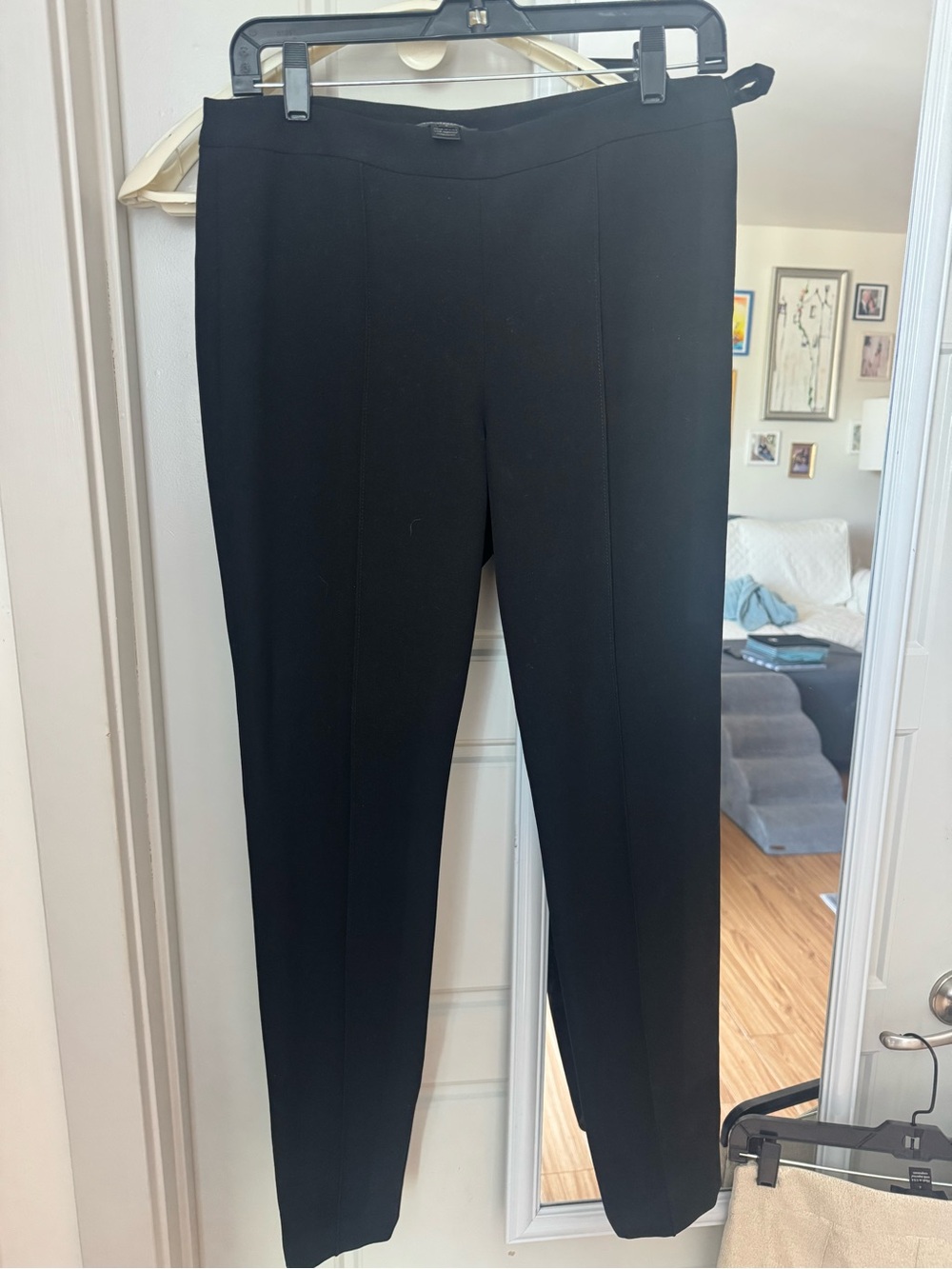 Classic St. John Black Women's Straight-Leg Pants